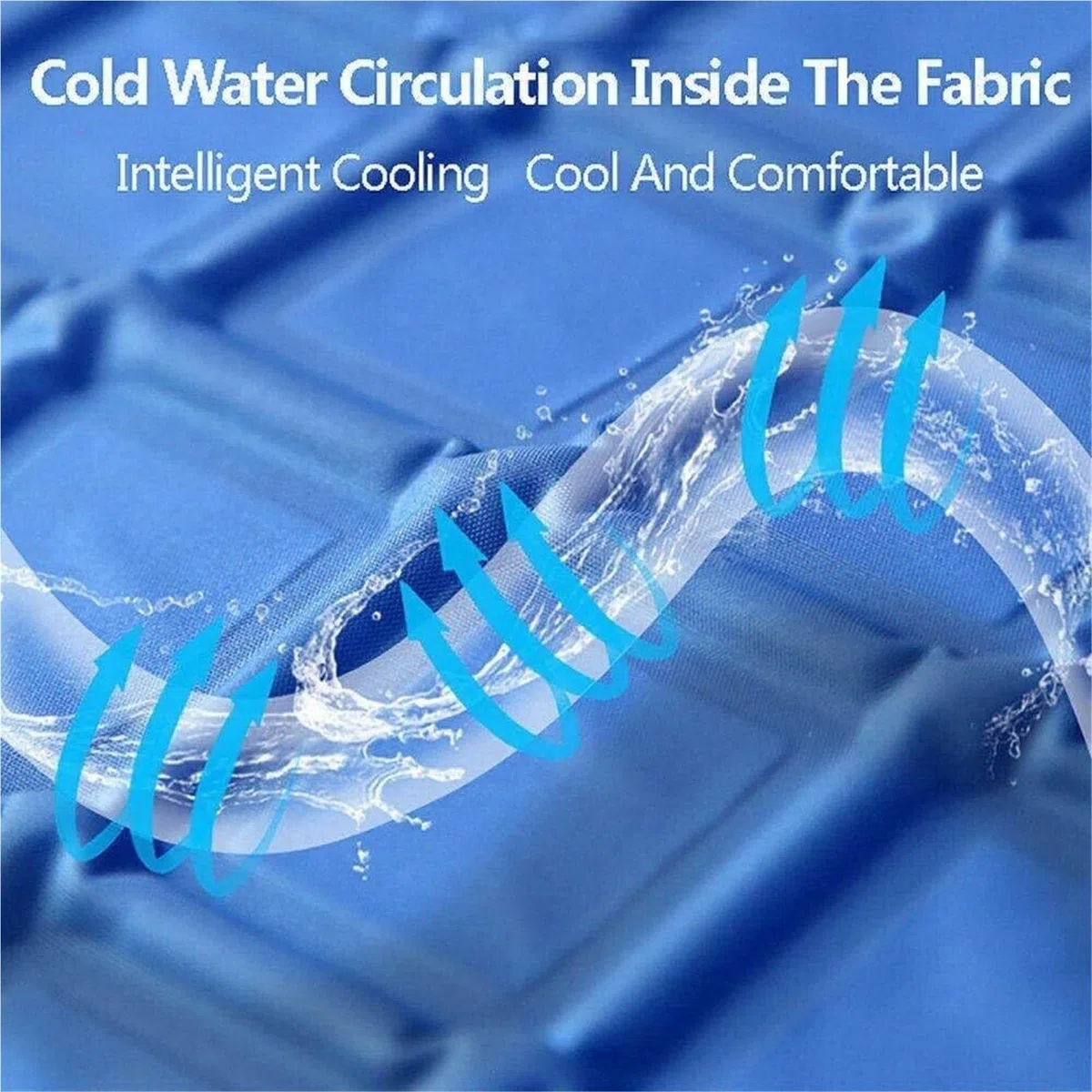 Cubrecolchón frío, sistema de refrigeración por agua, cojín enfriador para personas que duermen con calor y sudores nocturnos, almohadilla de refrigeración de hielo para comodidad de verano