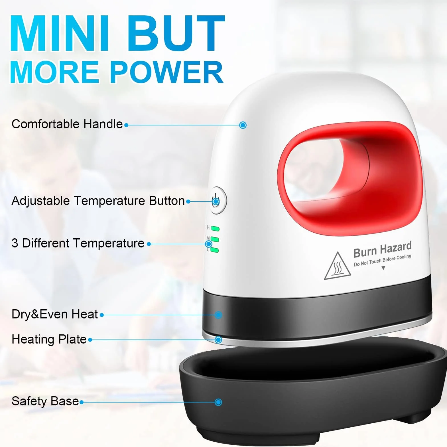 Prensa de Transferencia Mini Prensado de Calor, Máquina de Prensa Caliente pequeña HTV Portátil Easy Press Mini DIY para Ropa, Zapatos, Sombreros, Máquina de Transferencia de Calor