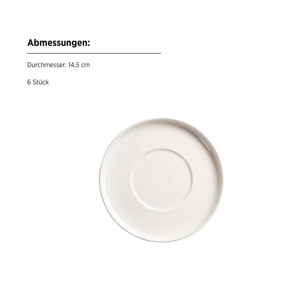 MÄSER, Serie Sita - Juego de platos para 6 personas (porcelana blanca), color blanco