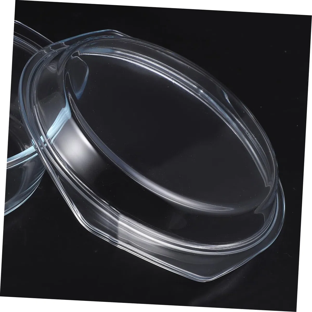 Tapa Antisalpicaduras Para Horno Microondas De Cristal Cubierta Reutilizable Transparente Para Alimentos Cubreplatos Para Cocinar Y Calentar 8.11X7.00X0.86In 1 Pieza