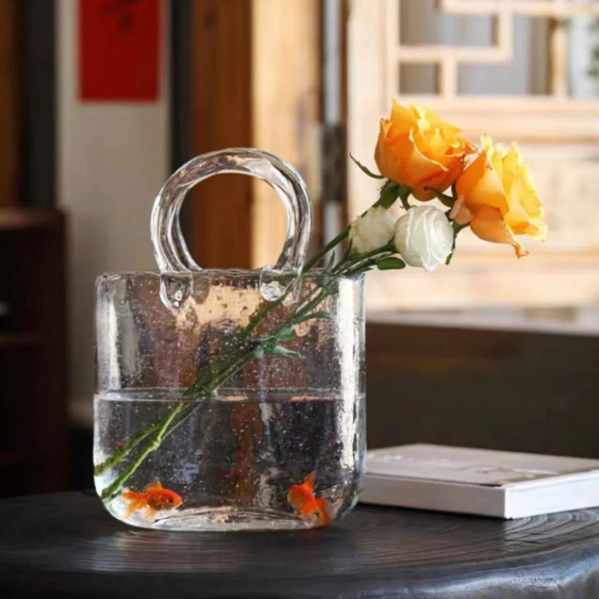 Generico Copa de vino - Copa de vino en bolsa | Cóctel , vaso creativo de petaca, vajilla única para , alternativa a florero para bodas, cumpleaños, casa bar
