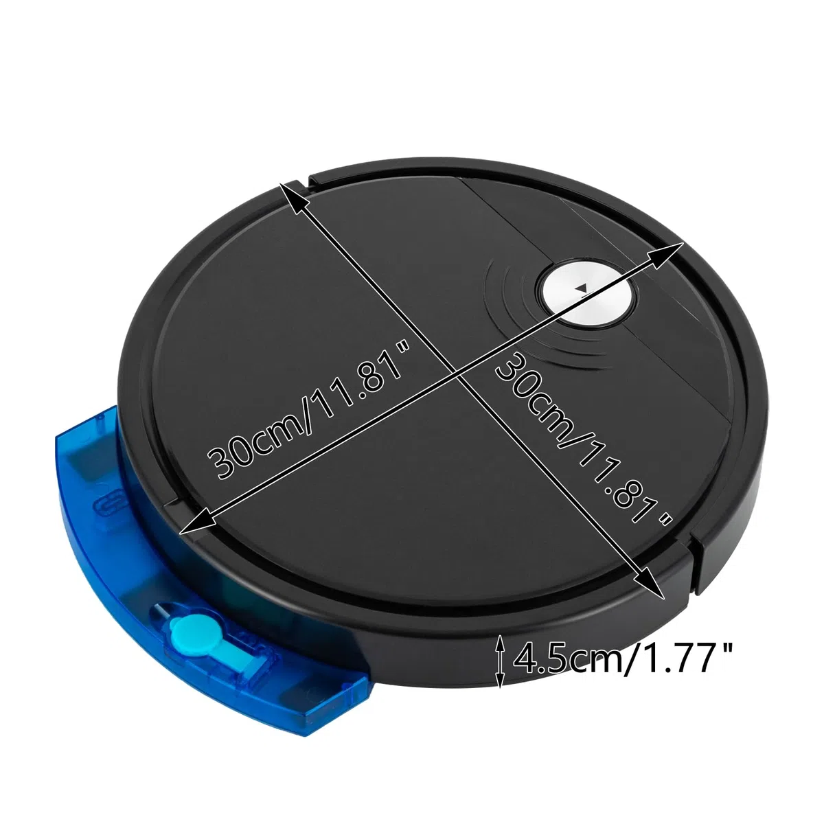 Robot aspirador 3 en 1 con función de limpieza, 1800 Pa, potencia de succión con mando a distancia, 55 dB, robot aspirador con control por aplicación, barredora automática para pelo de animales