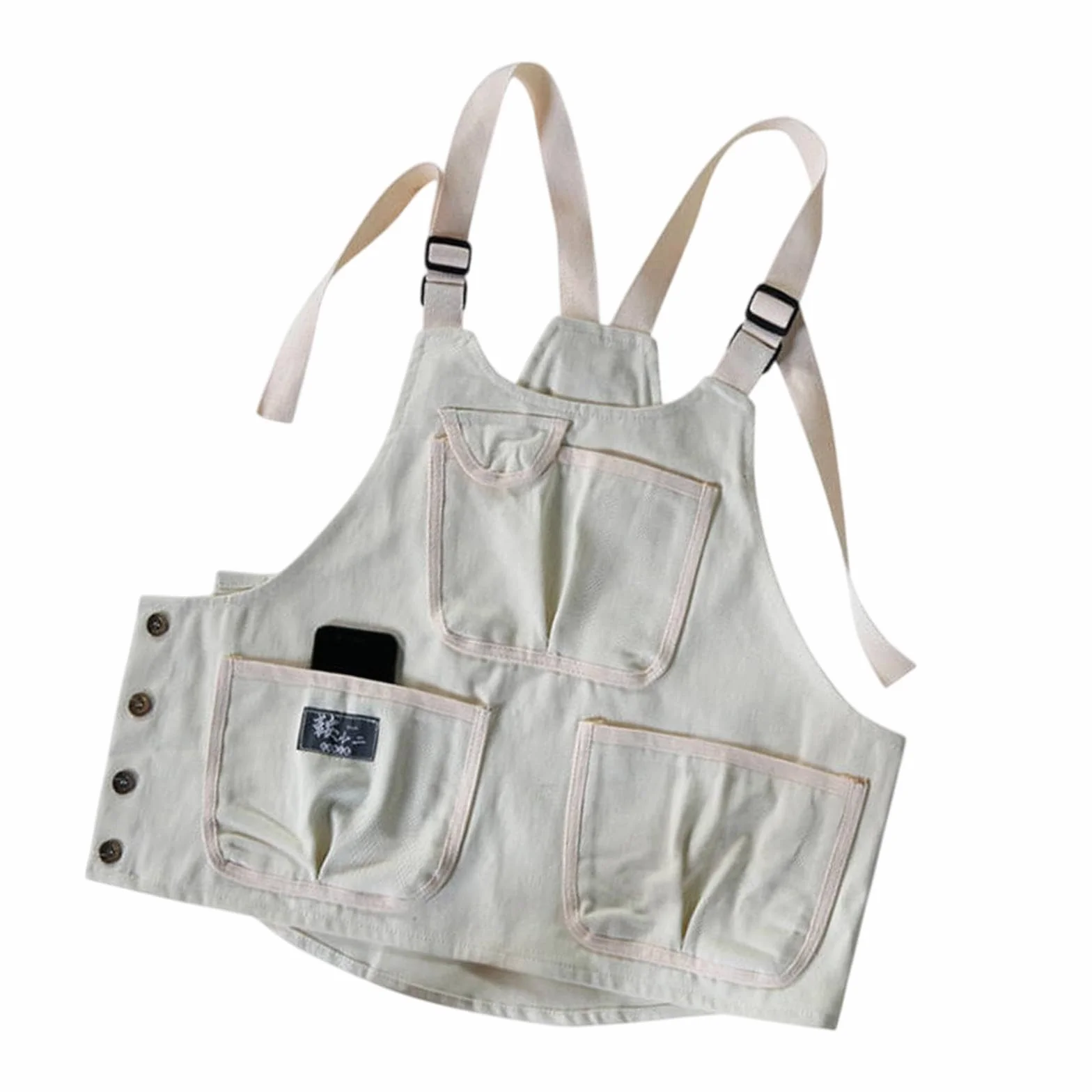 Delantal de la parrilla Ropa de trabajo Ligero impermeable de la herramienta del chaleco de campamento del delantero para la carpintería jardín de