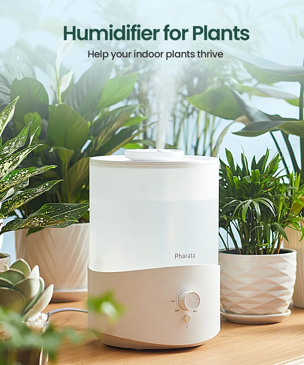 Pharata Humidificador de niebla fría de 2,5 L (blanco)