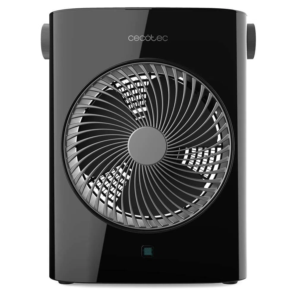 Cecotec Calefactor Eléctrico Bajo Consumo ReadyWarm 2070 Max Force Black. Termoventilador de 2000W, 2 Niveles de Potencia, 3 Modos de Funcionamiento, Ligero, Manual, Seguridad Autoapagado