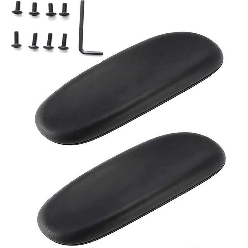 Wady Almohadillas de Repuesto para reposabrazos de Silla de Oficina, 1 par de Almohadillas universales de Piel sintética Suave para Silla de Oficina, se Adapta a Todos los Estilos de Brazos