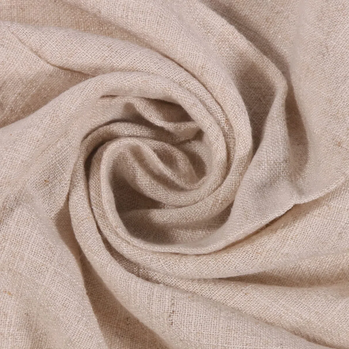 Servilletas de Tela, 6 servilletas de Lino Beige 40 x 40 cm, Servilletas de Tela para decoración de Mesa, Bodas, cumpleaños, Celebraciones, cenas, cafeterías, restaurantes