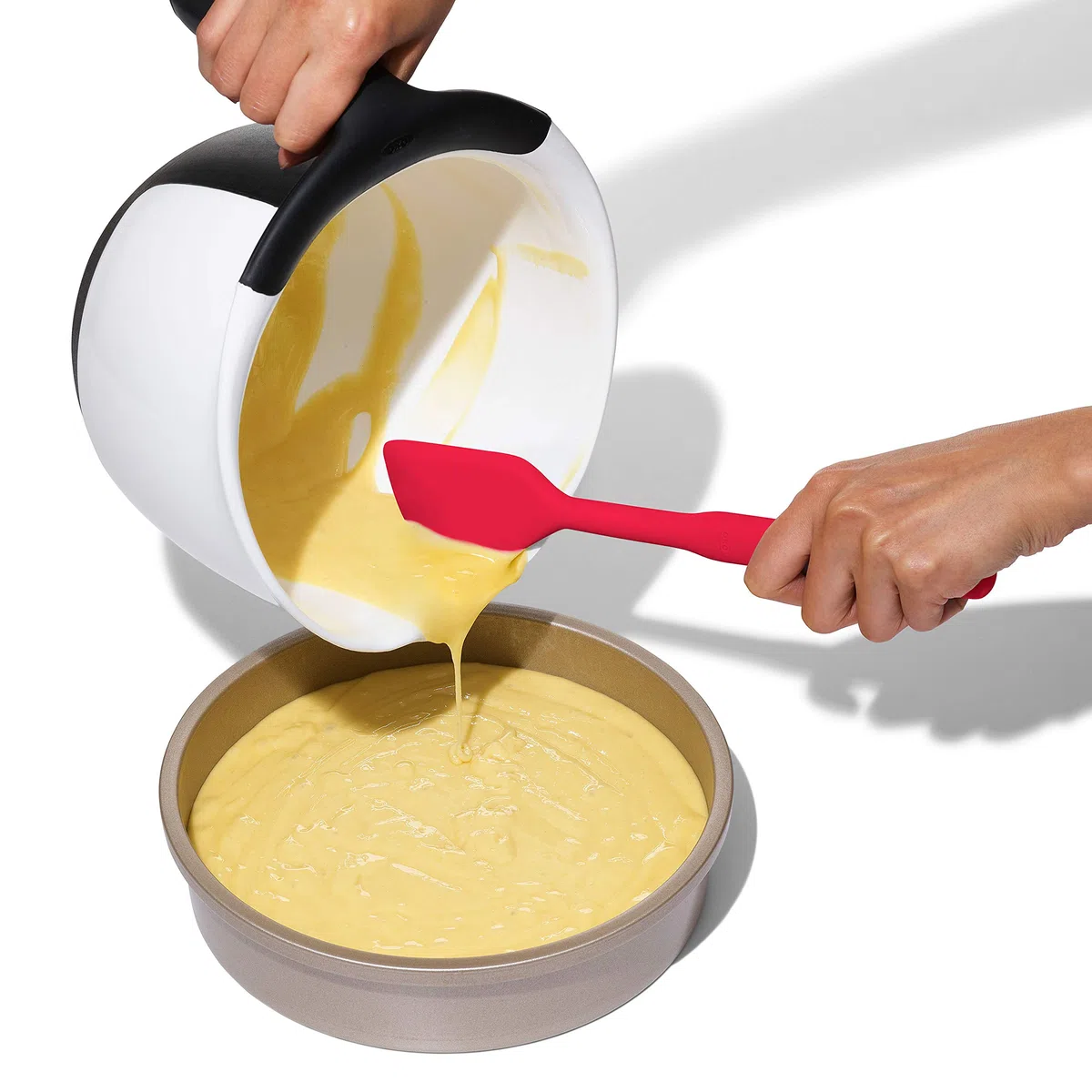 OXO Good Grips – Espátula de silicona de tamaño pequeño resistente al calor, color rojo, utensilio de cocina