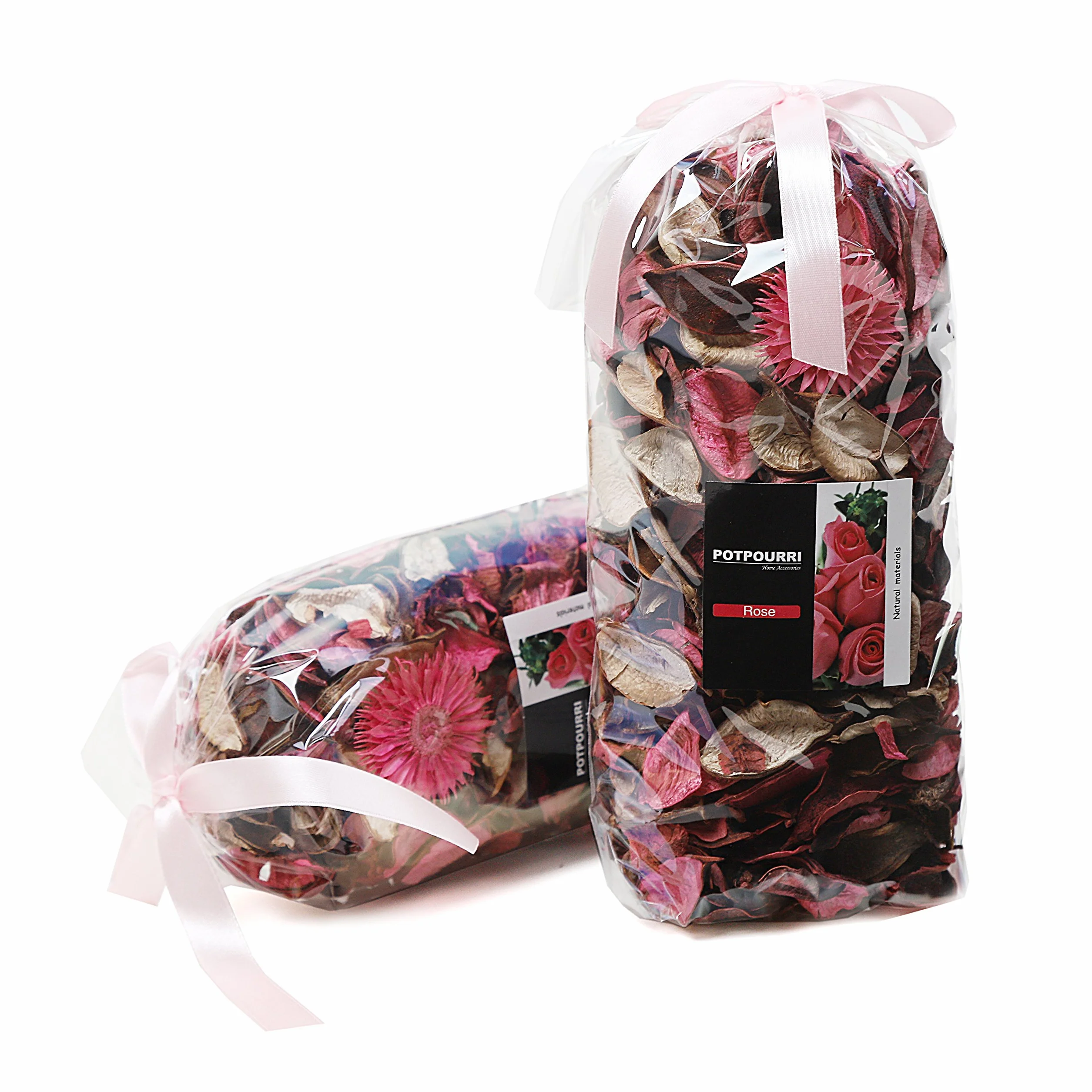 Qingbei Rina 2 Bolsas Potpourri Rose, 240 g de Flores secas, decoración de la Olla Fragancia Fragancia Flower Flower Table Centerpiece, bolsita de Perfume, decoración del jarrón de tazón