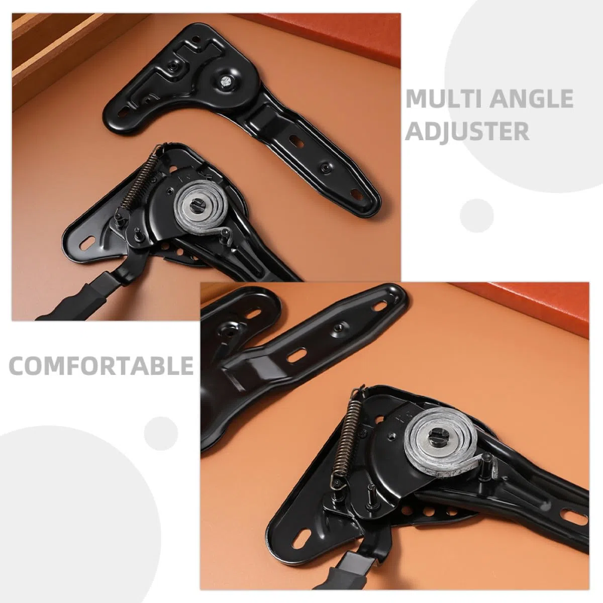 Ajustador de Ángulo para Asiento de Silla Gamer 155 Grados, Regulador Multiángulo para Silla de Oficina Giratoria con Respaldo Alto, Accesorio de Repuesto para Mecanismo