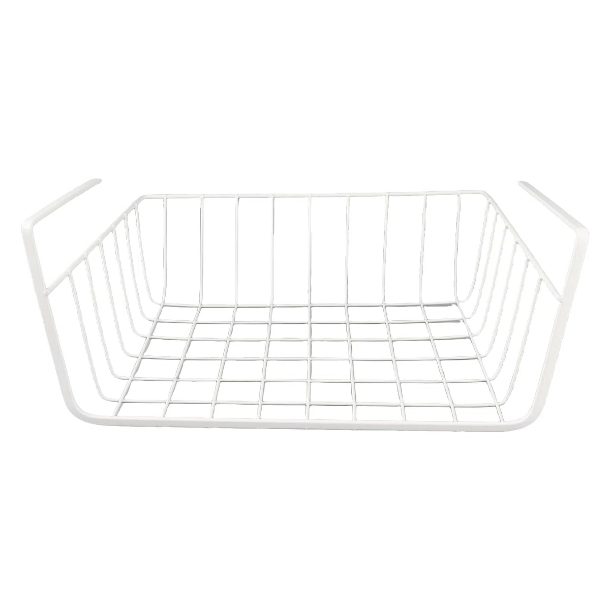 Cesta de Almacenamiento Debajo del Estante, Cesta de Alambre Totalmente de Metal con Espacio Espacioso, Diseño Colgante, Fácil Instalación, Fácil de Limpiar, para Cocina,