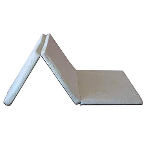 Topper Sobrecolchón Viscoelástico Plegable y Desenfundable con Núcleo de 9 cm de Visco de Densidad 55Kg/m³ | 105 x 180 cm
