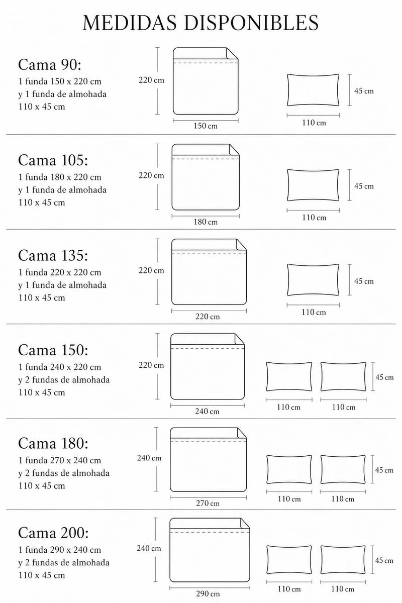 TRAMAS+ Funda Nórdica 100% Algodón, Cama 150, Funda edredón de 220x220cm y 2 Funda de Almohada 90x45cm, Certificado Oeko Tex - Blanco