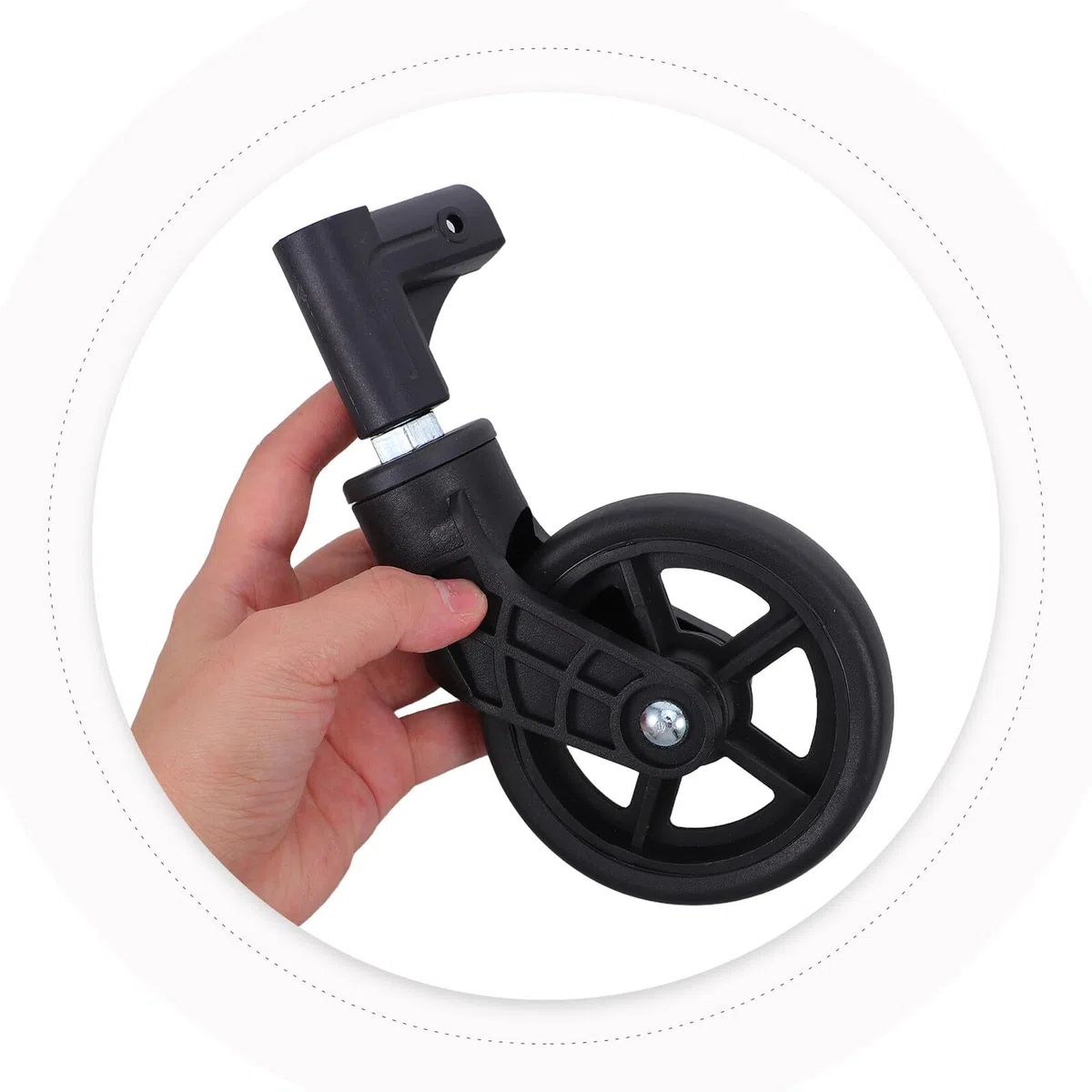 Ruedas de repuesto duraderas para carritos de la compra, ruedas de plástico resistentes con características de reducción de ruido para carros plegables y uso en supermercados