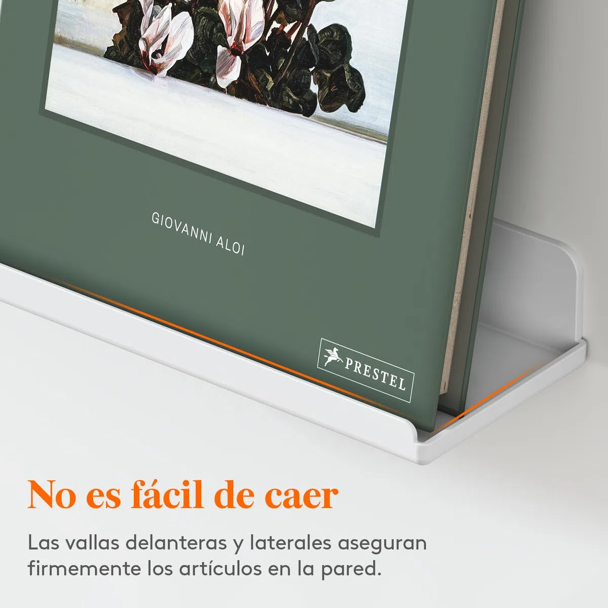Lifewit 38 cm Estanterías flotantes, Juego de 6, Acrílico Blanco, Sirve para Libros/vinilos/Fotos/Imágenes, Sala de Estar, baño, Cocina - Almacenamiento y organización