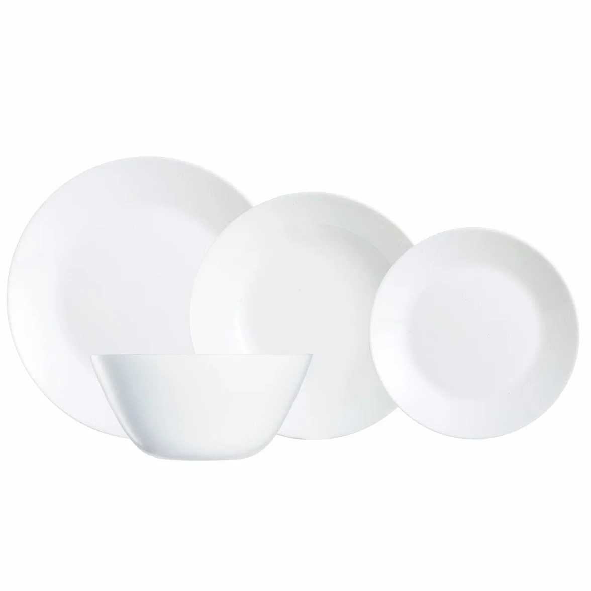 Arcopal LUMINARC ZELIE - Vajilla Opal 19 Piezas - 6 Personas