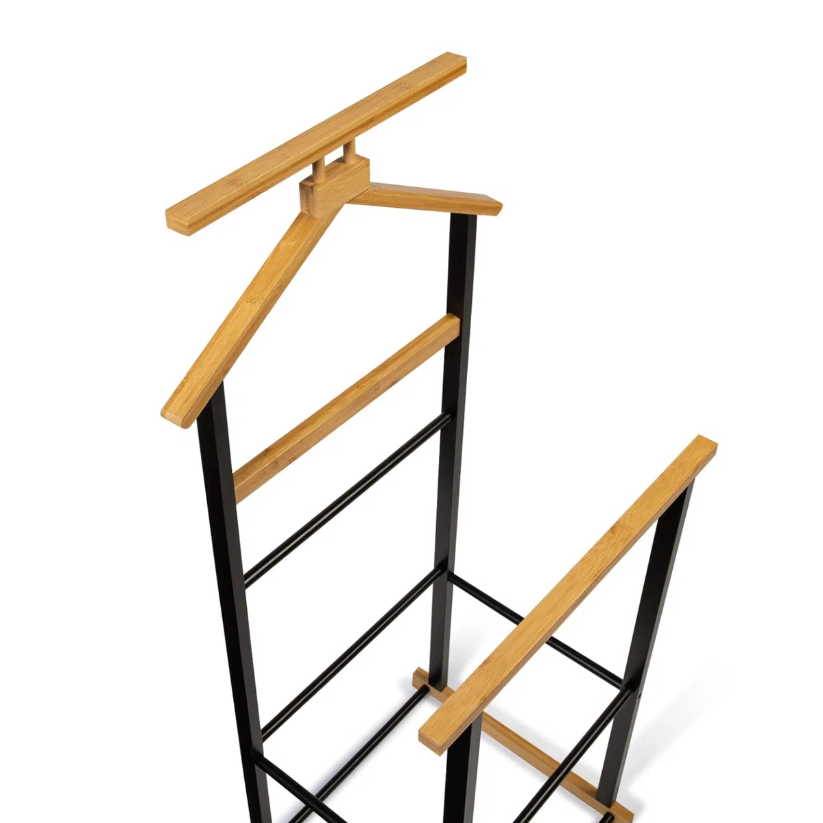 IDMarket - Perchero de madera y imitación metálica TOM