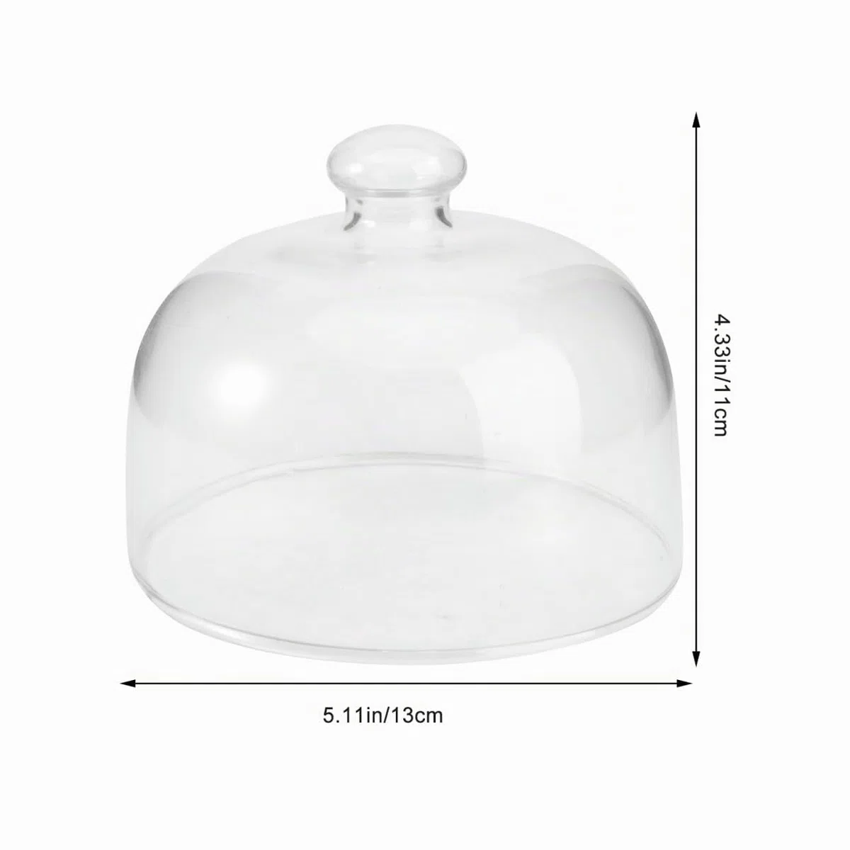 Angoily Cubierta Para Pastel Transparente De 5.11 in Con Mango Redondo Cubierta Para Guardar Pasteles Para Almacenar Tartas Ensaladas Y Otros Alimentos Práctica Para Hogar Y Cocina 1 Pieza