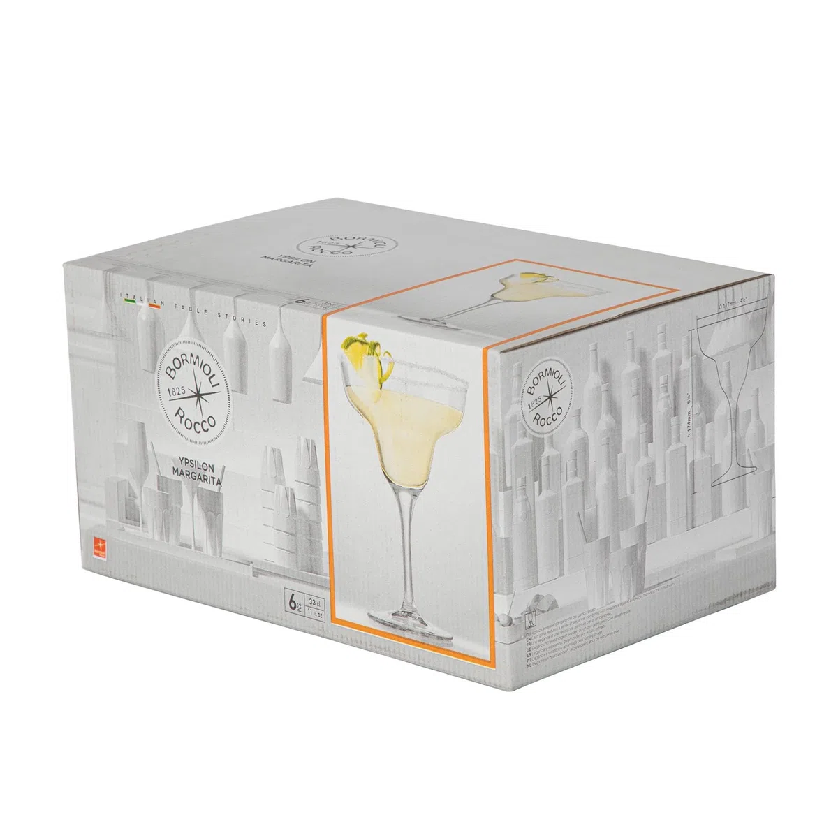Bormioli Rocco Copas de Martini Vasos - 330 ml - Caja de 6