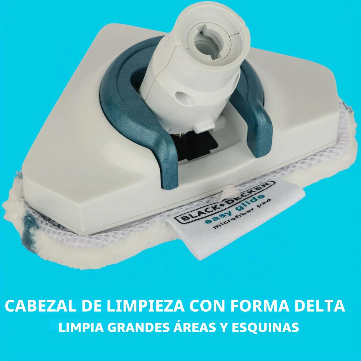 BLACK+DECKER Limpiador de Superficies con Cabezal Delta para Mopa a Vapor con 2 Almohadillas de Microfibra, FSMHDA-XJ