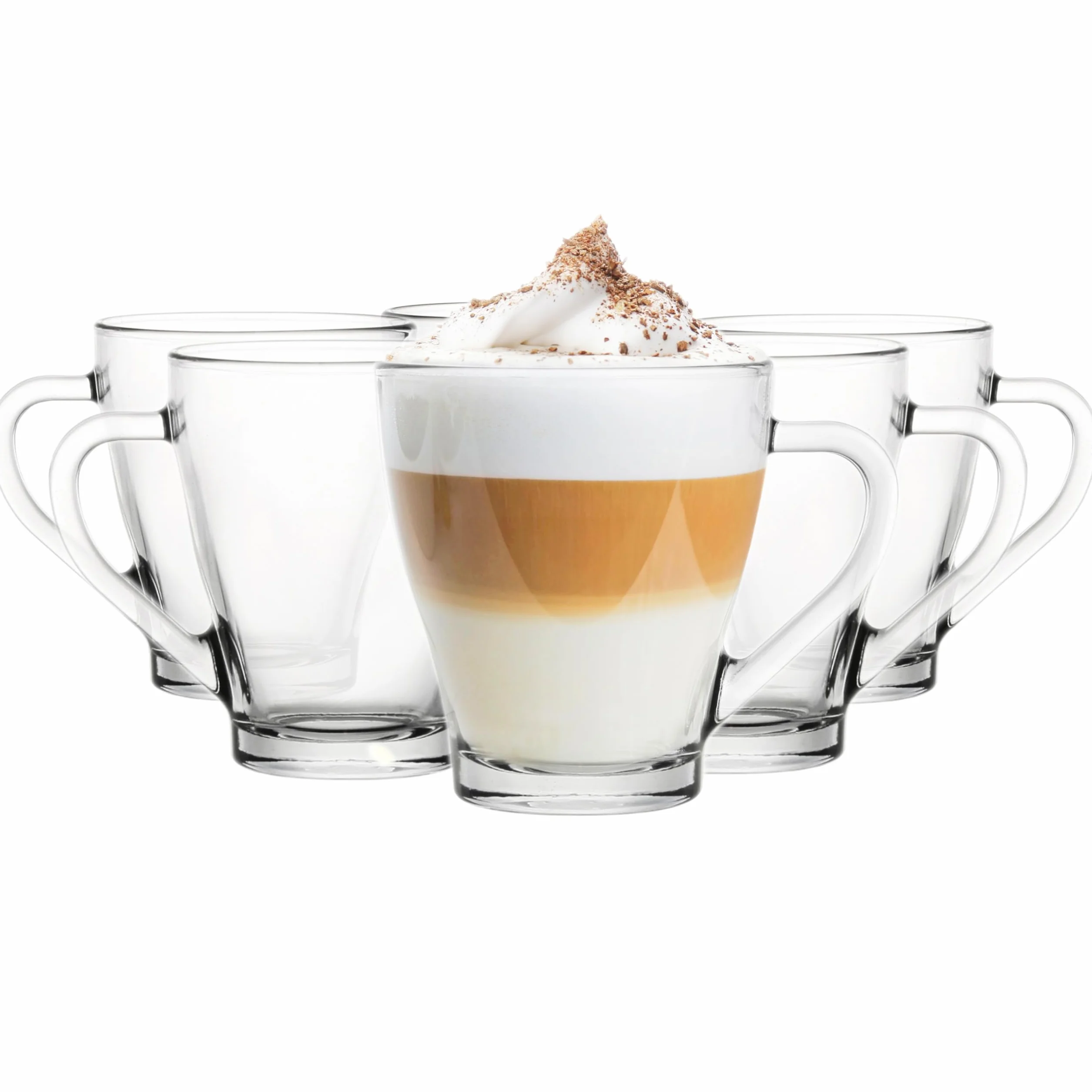 Glasmark Krosno Conjunto De 6 Vasos De Café Vaso De Café Vaso De Beber Apto Para Lavavajillas Asa De Color 200Ml