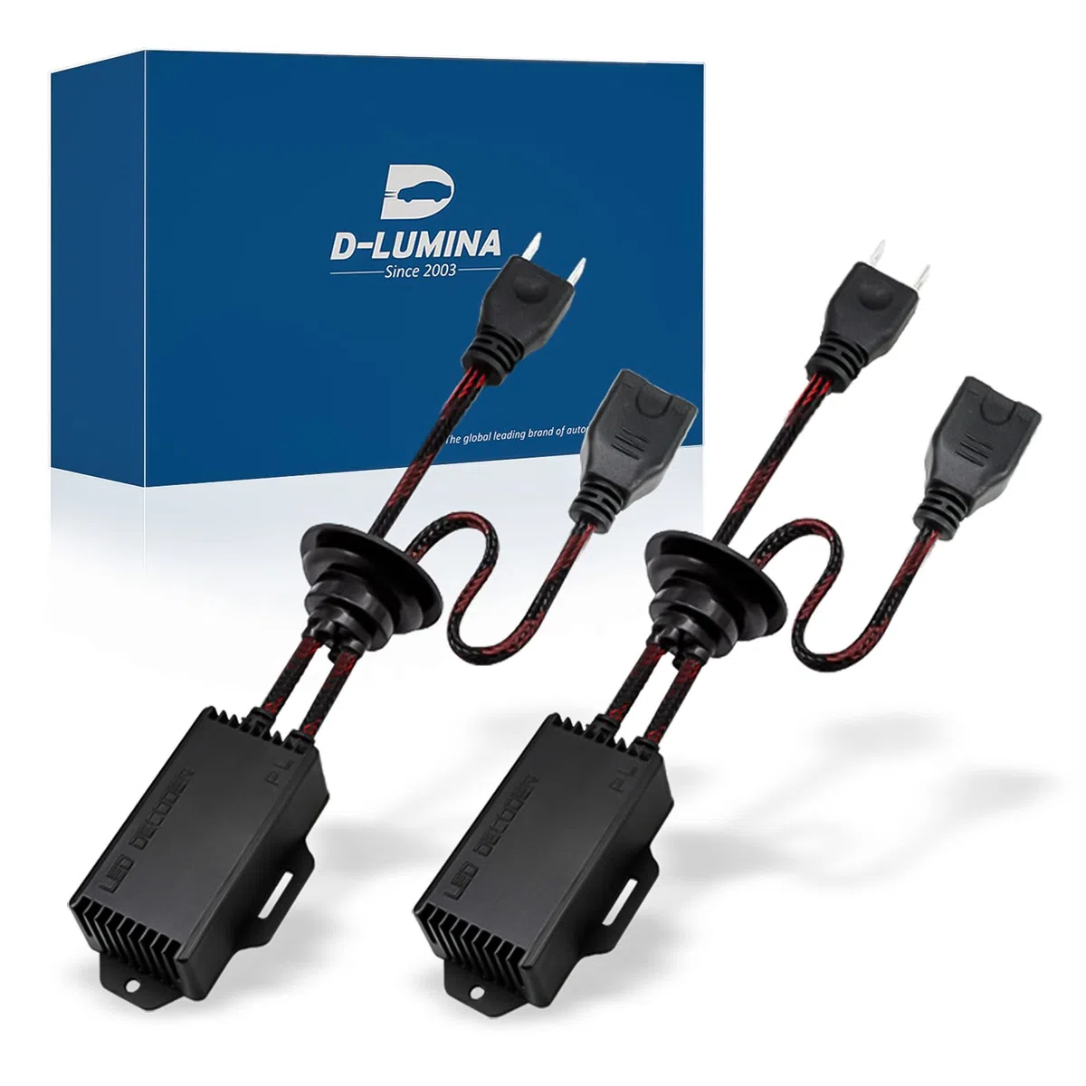 D-Lumina Decodificadores para faros delanteros LED H7, decodificador LED completo con cancelación de errores, cancelador de advertencia de computadora, paquete de 2