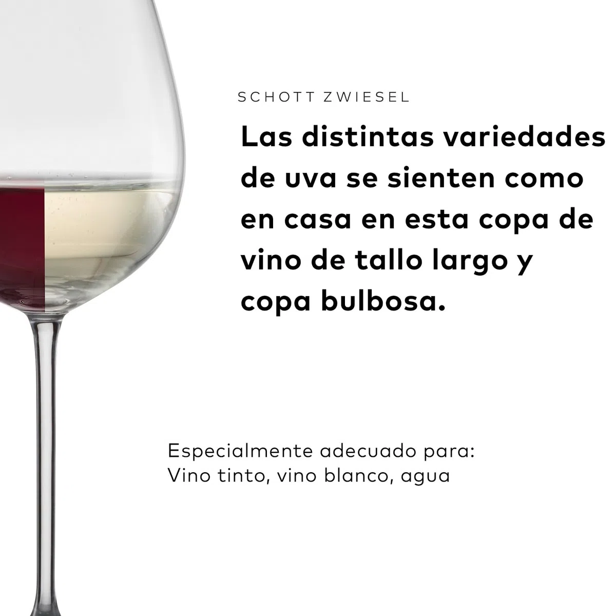SCHOTT ZWIESEL copas de vino Vinos (juego de 4), elegantes copas de vino para vino tinto y blanco, copas de cristal Tritan aptas para lavavajillas, fabricadas en Alemania (art. nº. 130011)