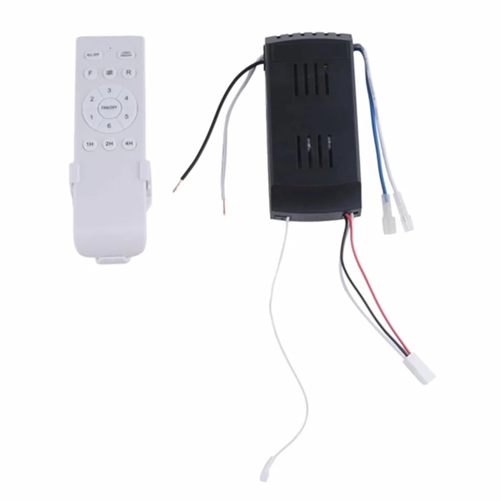 Kit de Control Remoto Universal para Ventilador de Techo, 40 W, 6 velocidades, función de temporización, Repuesto para Ventiladores de Techo y Luces de CC