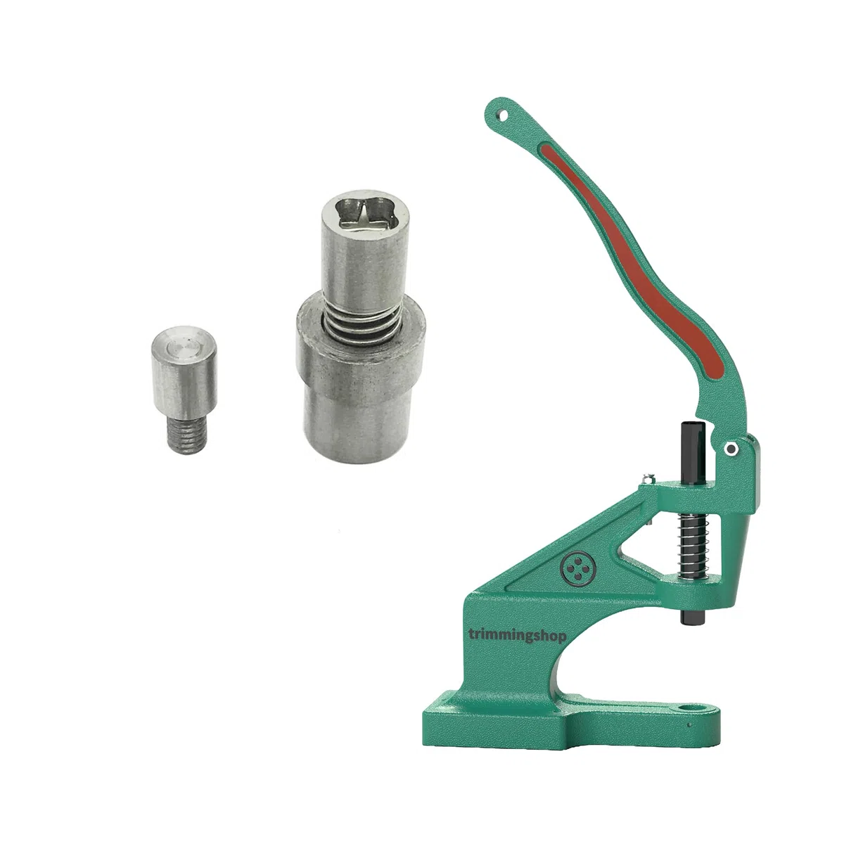 Trimming Shop Pirámide Botones a Presión Plantilla Con Universal Mano Verde Máquina Prensa Set Para Ajuste Y Fijación Tuercas En Artesanía en Piel, Ropa, Bolsas, Correas, Artes y Manualidades
