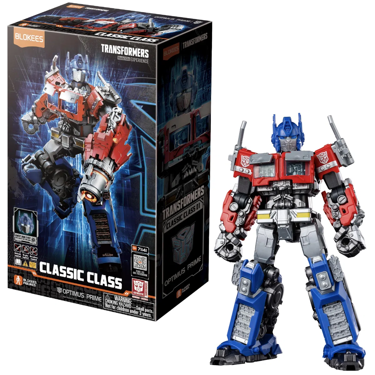 Transformers - Kit de modelo de plástico en kit Blokees Classic Class 01 Optimus Prime