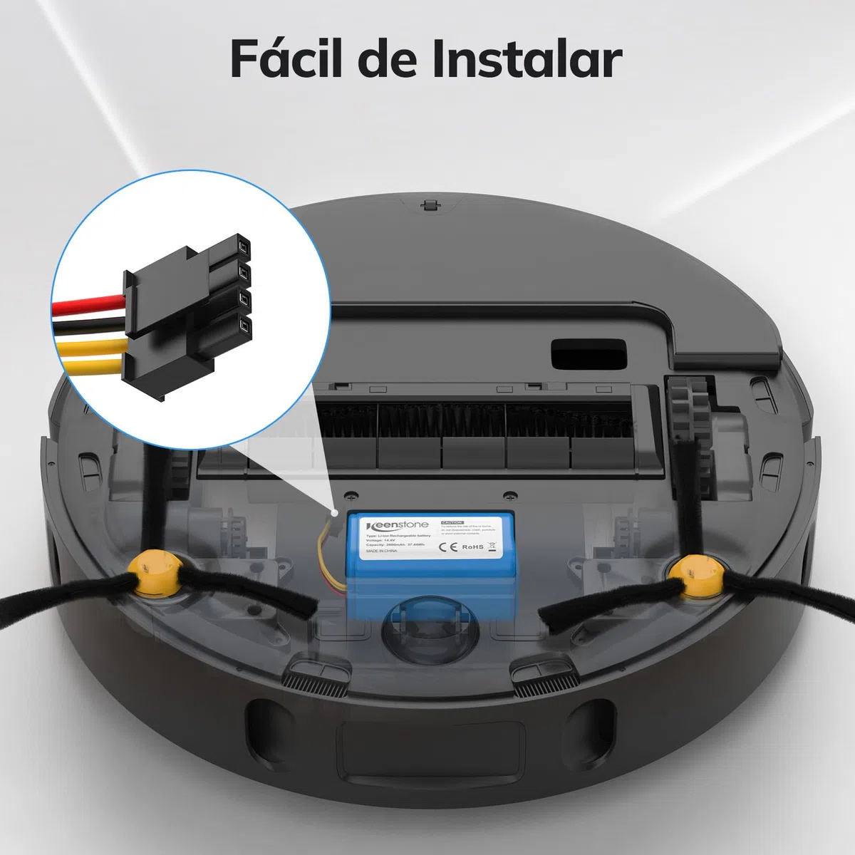 Keenstone 14.4V 2600mah Li-Ion Batería de Respuesto para Conga 1290, Conga 1390, Conga 1490 y Conga 1590