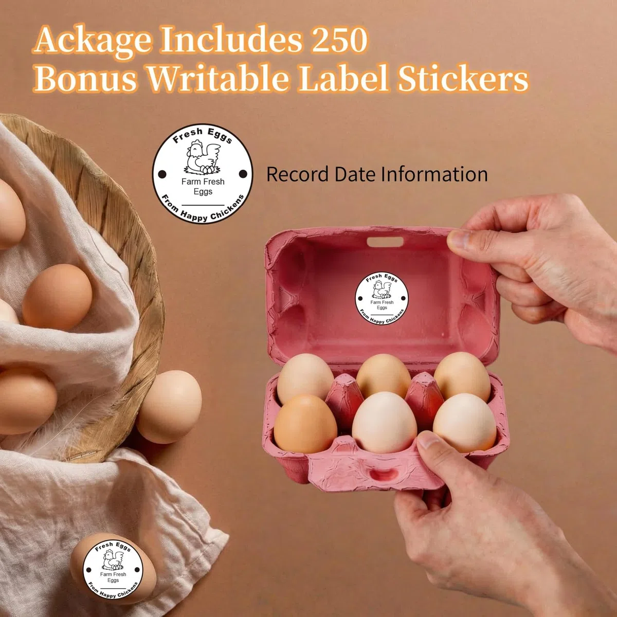36 unids Cartones de Huevos de Gallina de Colores, caja de huevos para 6 huevos, Pulpa de Papel Natural, Reutilizables Soporte de Pulpa con Tapa, Ideales para Pascua, Almacenamiento o Mercadillos