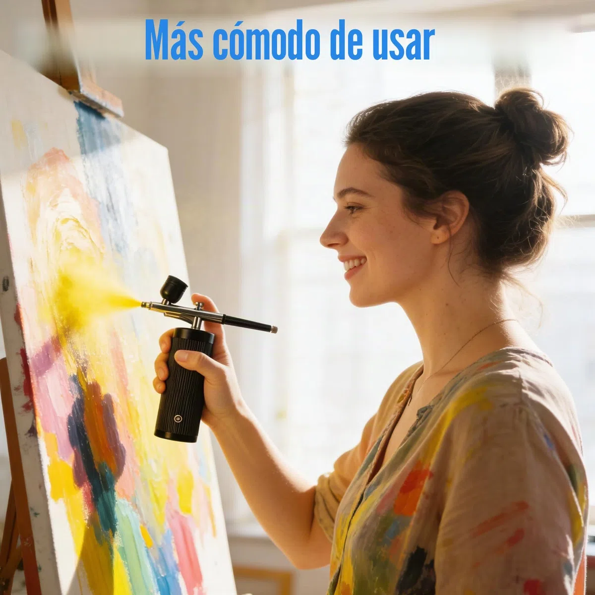 Kit de Aerógrafo con Compresor, Recargable Portátil Inalámbrico Compresor Aerografo, Boquilla de 0.3mm, para Pintura, Uñas, Maquillaje, Arte, Tatuaje, Decoración de Pasteles