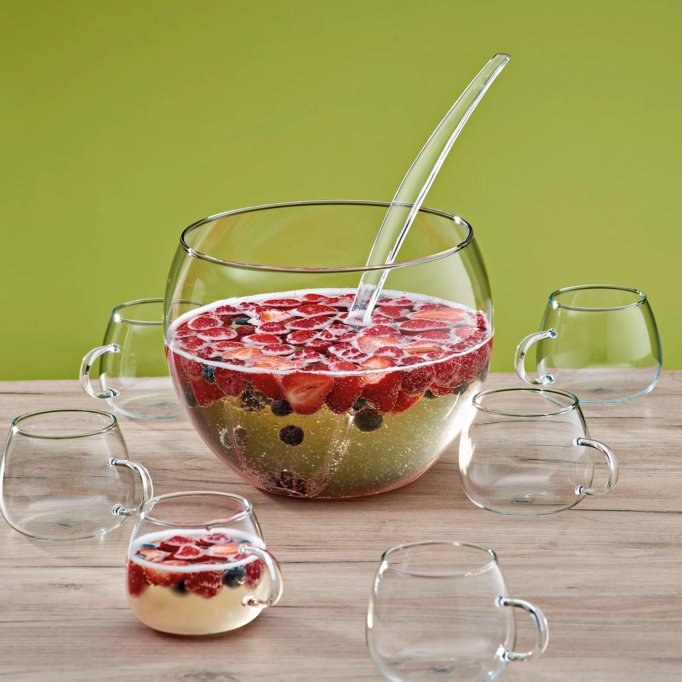 Kela Pestillo de vidrio para pinzas de fuego, 3,5 L, FINA, resistente al calor, cuenco
