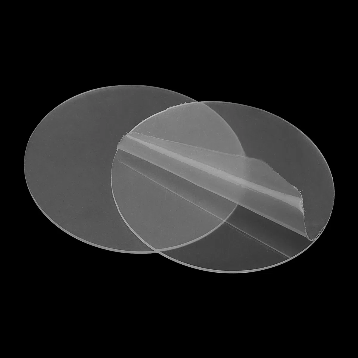 KEILEOHO 50 círculos acrílicos transparentes de 10 cm, discos acrílicos redondos de 1,8 mm de grosor, hojas acrílicas circulares de 4 pulgadas para marcos de fotos, pintura, manualidades