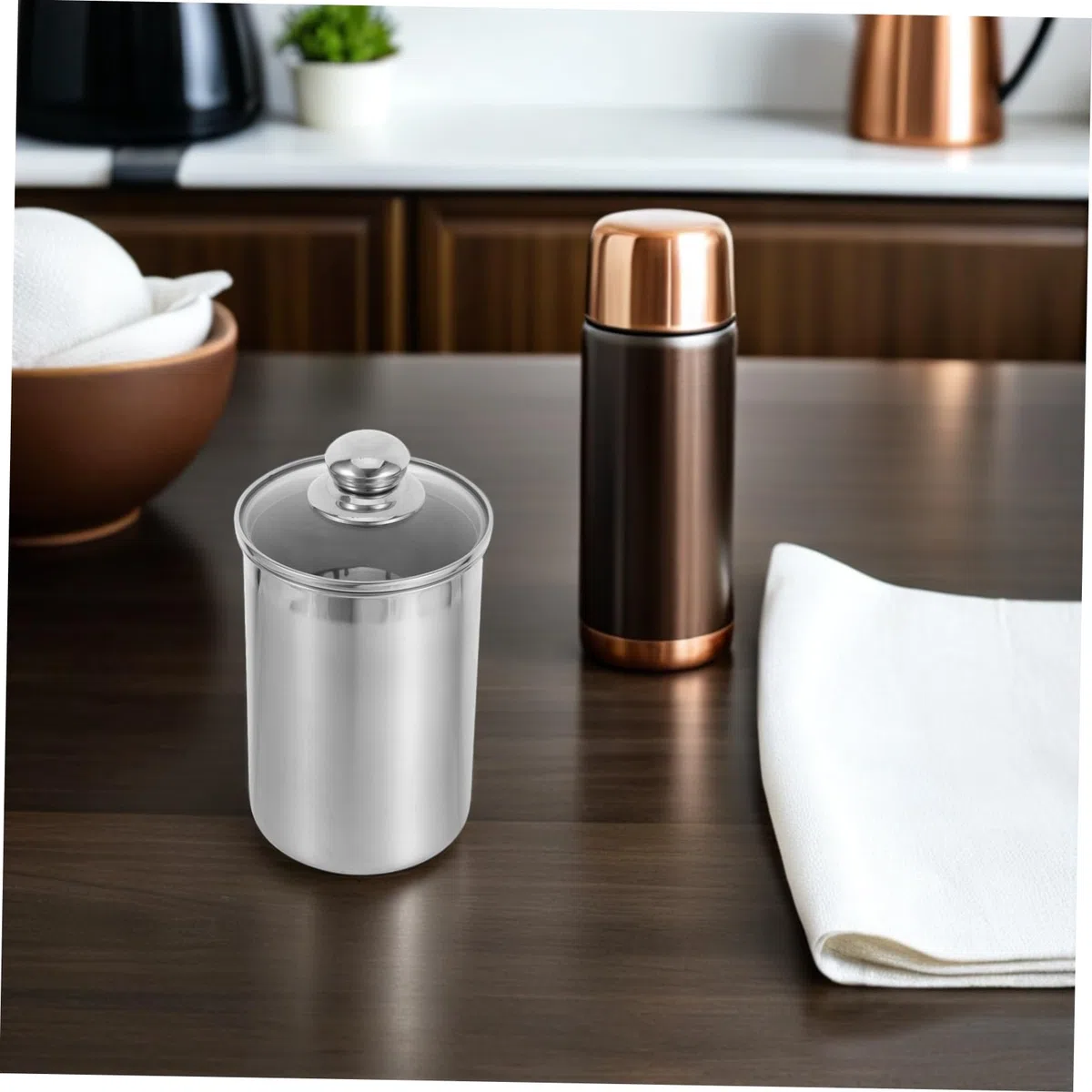 Ipetboom 2 Piezas De Tarro Hermético Para Alimentos Contenedor De Alimentos Frascos Herméticos Sellados Contenedor Para De Café Contenedor Para De Café Contenedores K