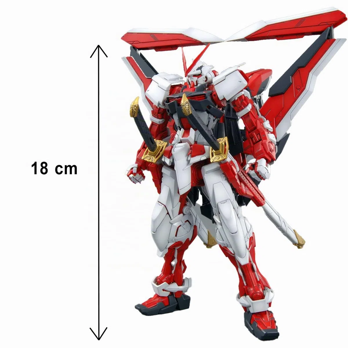 Bandai MBF-P02KAI Gundam Astray Red Frame Figura de Vinillo, 1:1000 Scale