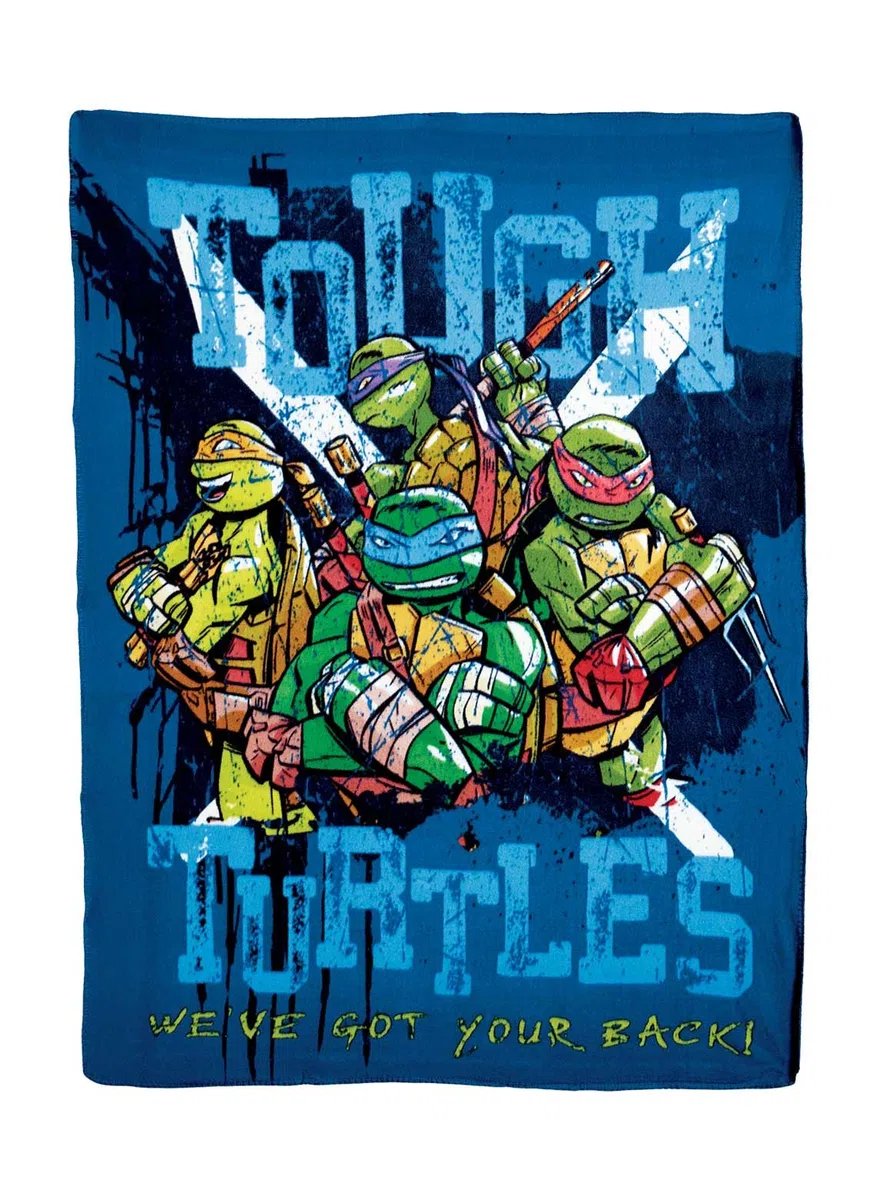 Northwest Nickelodeon - Manta de Forro Polar con diseño de Ninja mutante Adolescente, Tortugas duras, Azules, 45 x 60 Pulgadas