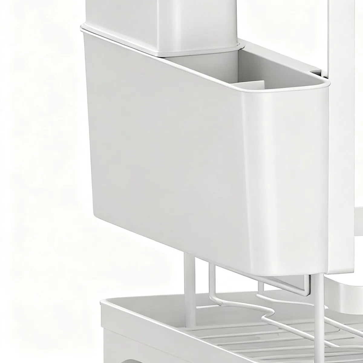 de 2 niveles, ahorro de espacio con soporte para utensilios, escurridor para encimera de cocina, para tazas, cubiertos, bandeja, platos, organización, fregadero, encimera, hogar, hogar