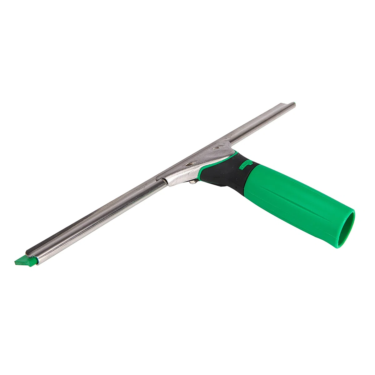 UNGER ErgoTec Escobilla de goma (35 cm de ancho, con guía en forma de S y goma verde, para limpiar ventanas sin dejar rayas) ES35G