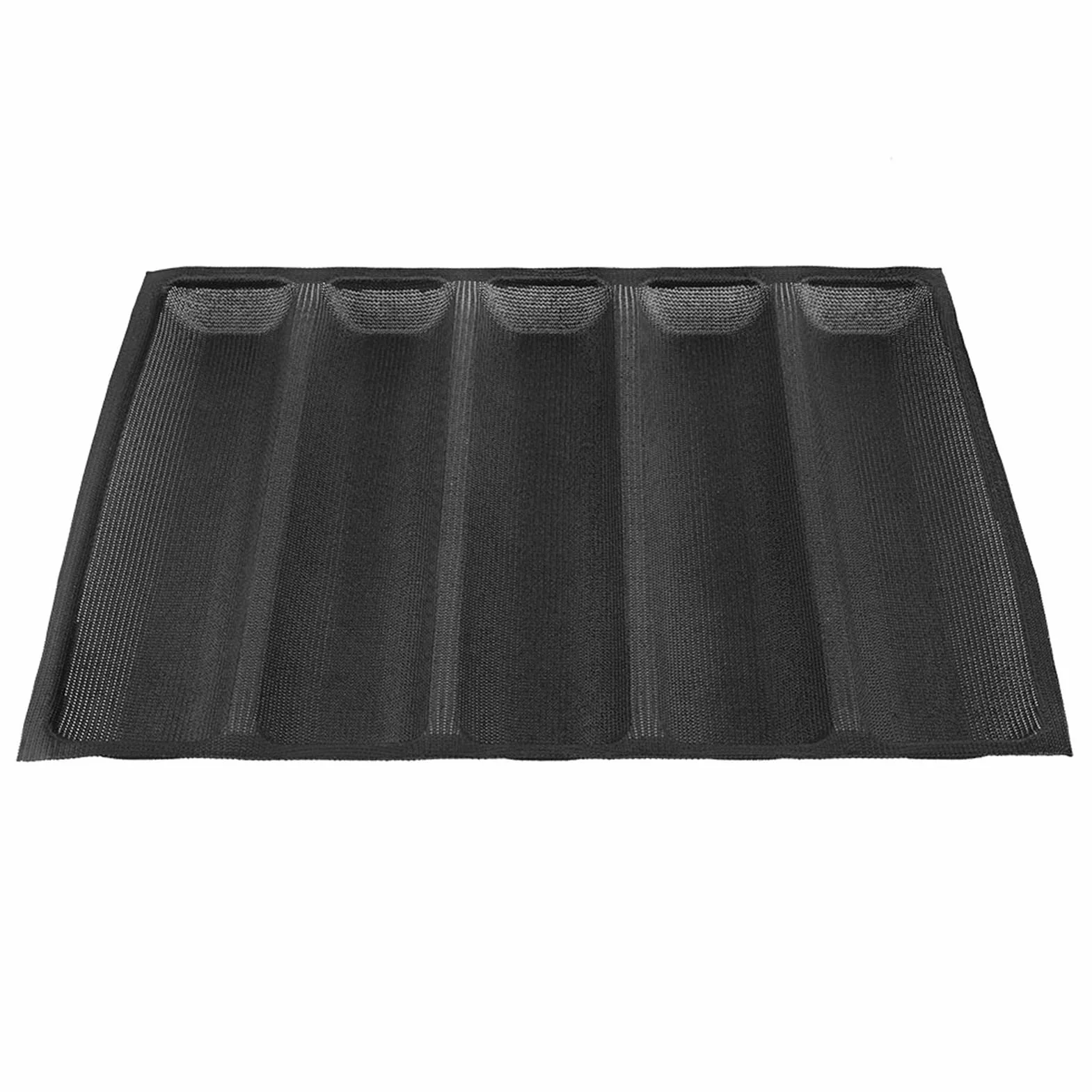 Molde de Pan de Silicona, Moldes de Pan de Antiadherentes, 5 Panes Moldes Silicona Reutilizable para Hornear baguettes francés