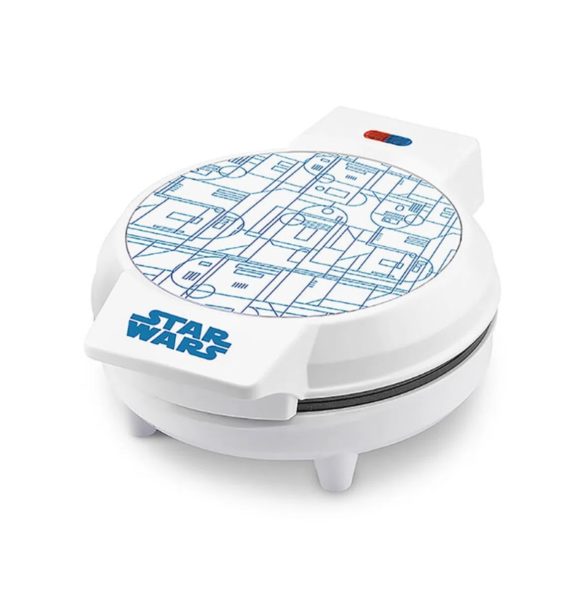 Gofrera R2-D2 Star Wars 26 cm, Plancha Eléctrica con Placas de Aluminio Antiadherente, Termostato Automático, Indicador Luminoso, Producto Oficial – Select Brands