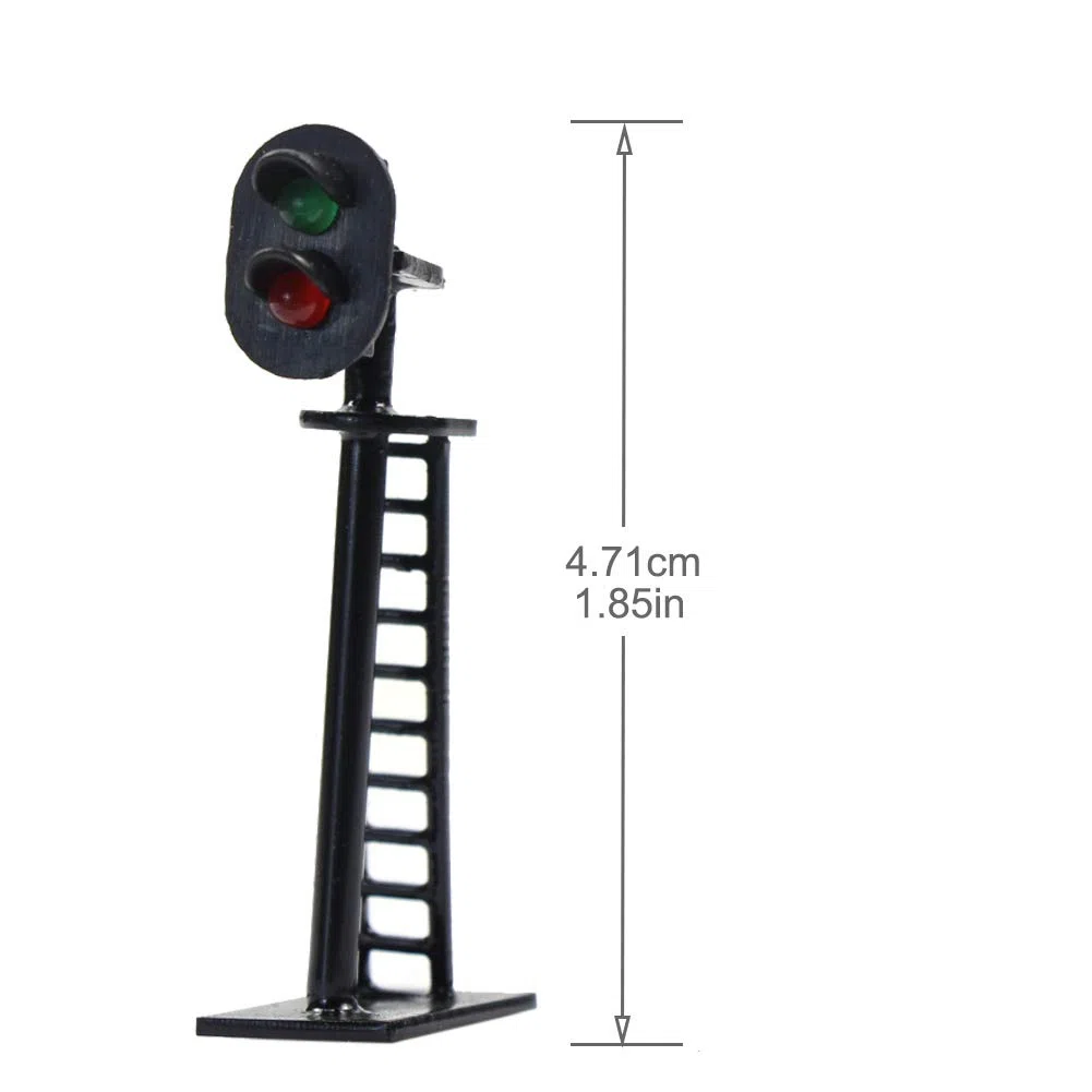 JTD05 5pcs Model Railway 2-Light Block Signal Green/Red N Scale 4.7cm 12V Led New