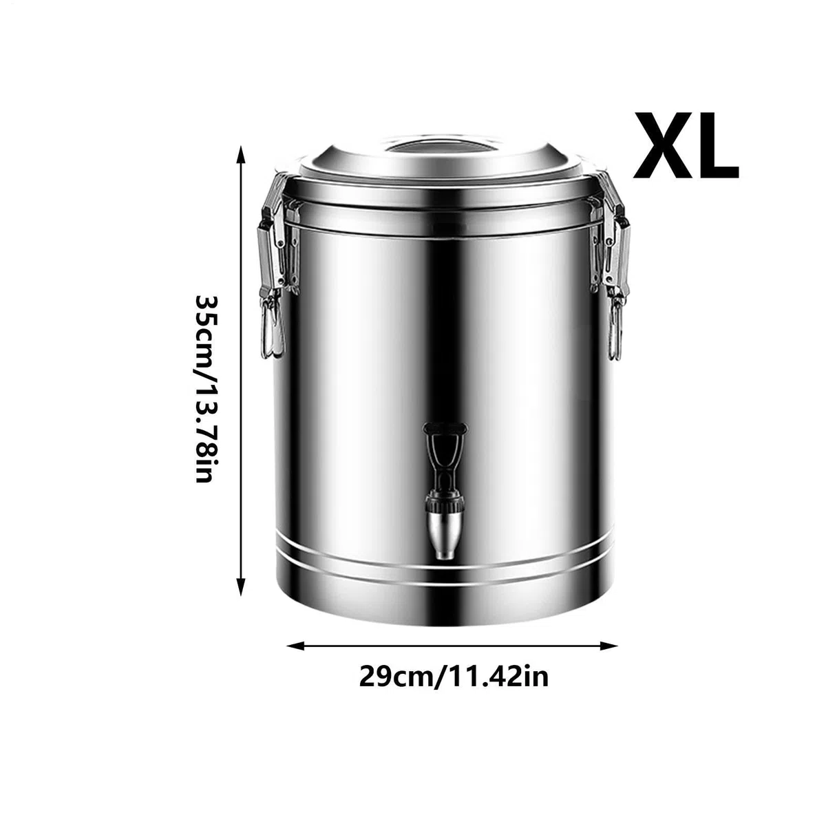 Dispensador De Bebidas - con grifo y jarra en acero inoxidable,Dispensador de Limonada y Contenedor de Agua,Para Café Té Limonada Caliente Y Frío Hogar Picnic Uso