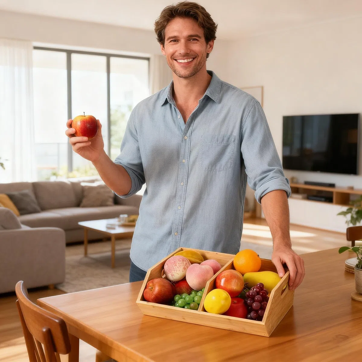 Cajas Organizadoras de Despensa Organizador de Madera Apilable | Cajas de Almacenamiento de Despensa Para Alimentos En La Cocina El Hogar Snack Patata Y El Baño