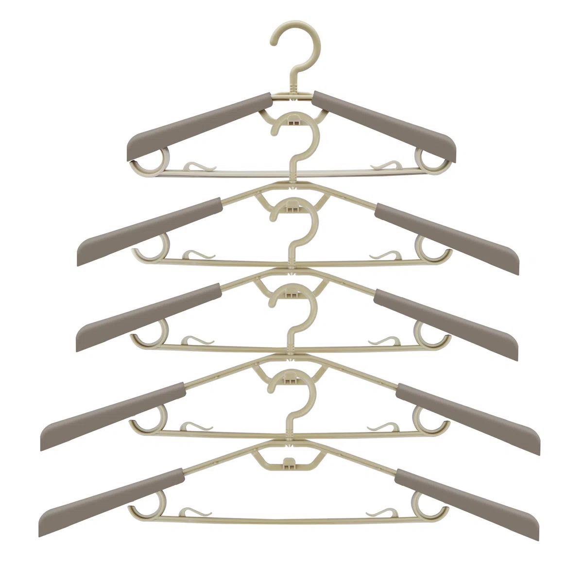 ipow 5PCS Percha Extensible Retrátil 38-58cm, Percha Grande para Ropa Camisa Abrigo
