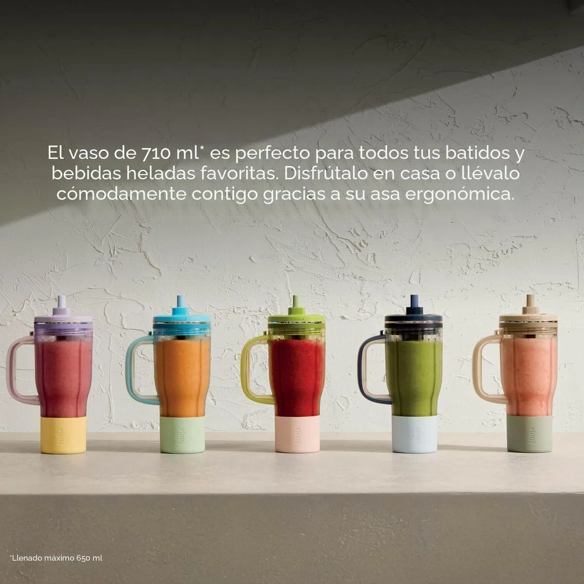 Ninja BlendBoss - Batidora personal con vaso portátil, vaso de viaje extraíble, 3 modos preestablecidos automáticamente, frambuesa azul DB351UKBL