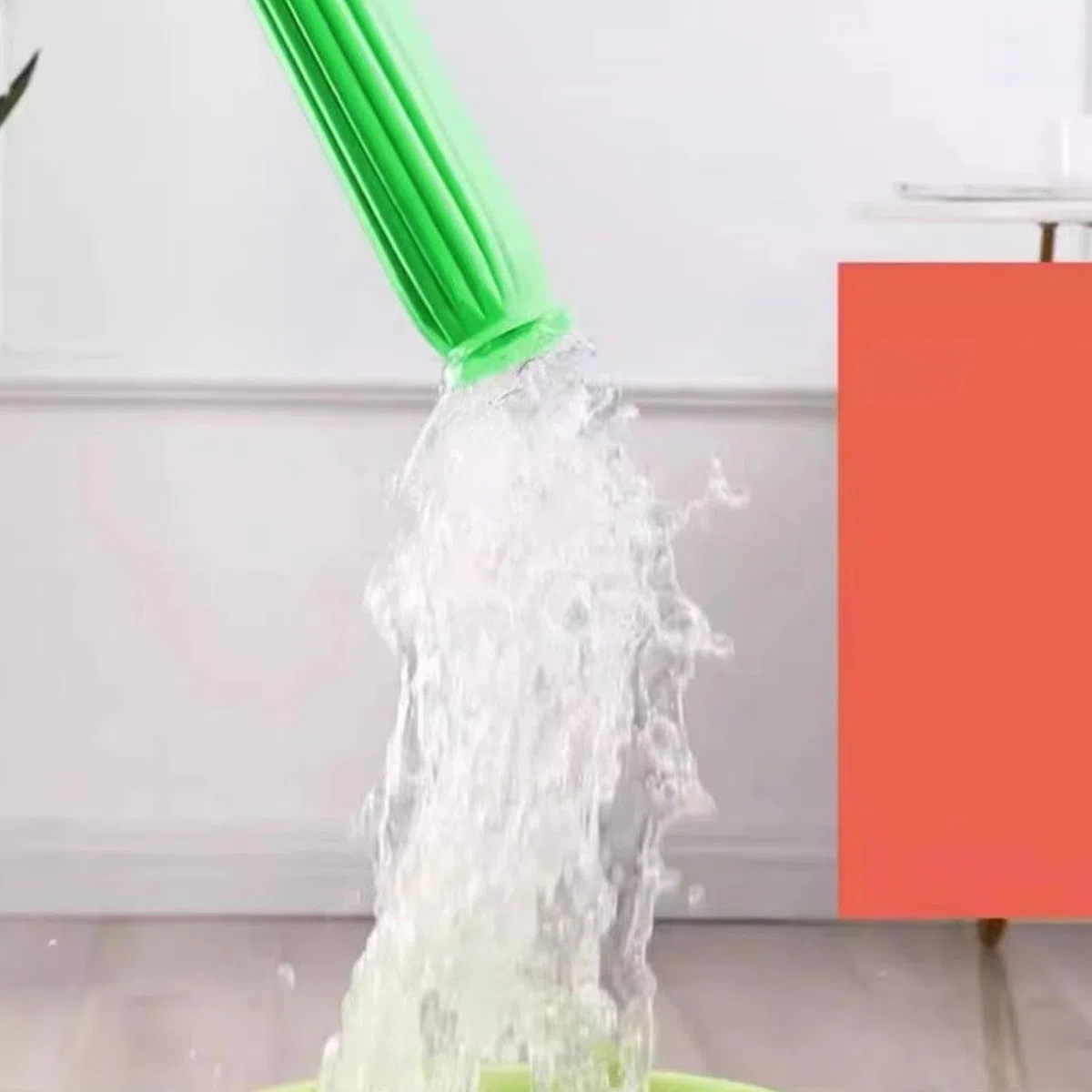 Fregona de Microfibra de Mango Largo, trapeador para Limpieza de Suelos | Herramienta de Limpieza doméstica | de Limpieza de Pisos a Cubo, fregona deshidratada para baño, s