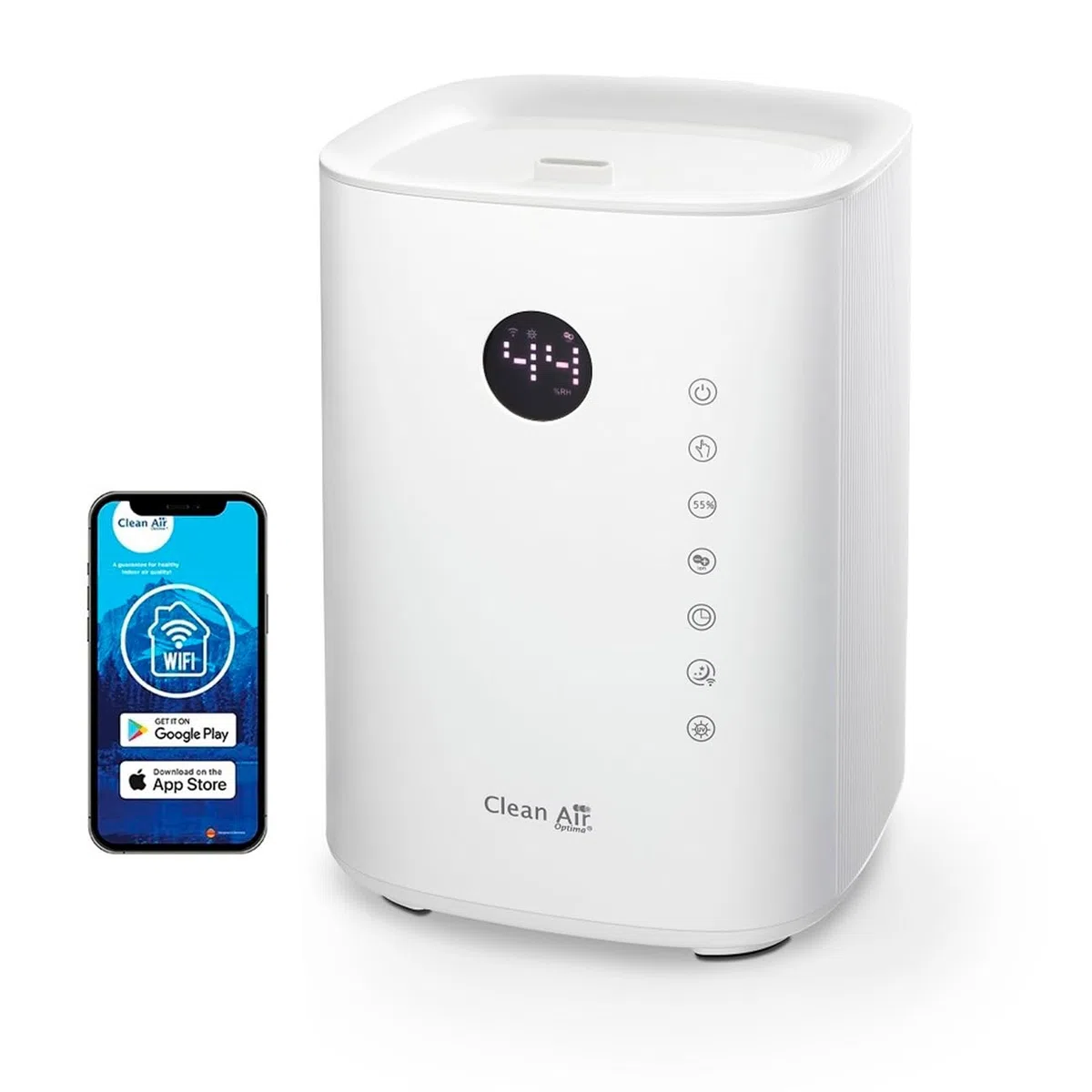Clean Air Optima CA-604W - Humidificador de aire ultrasónico con iones