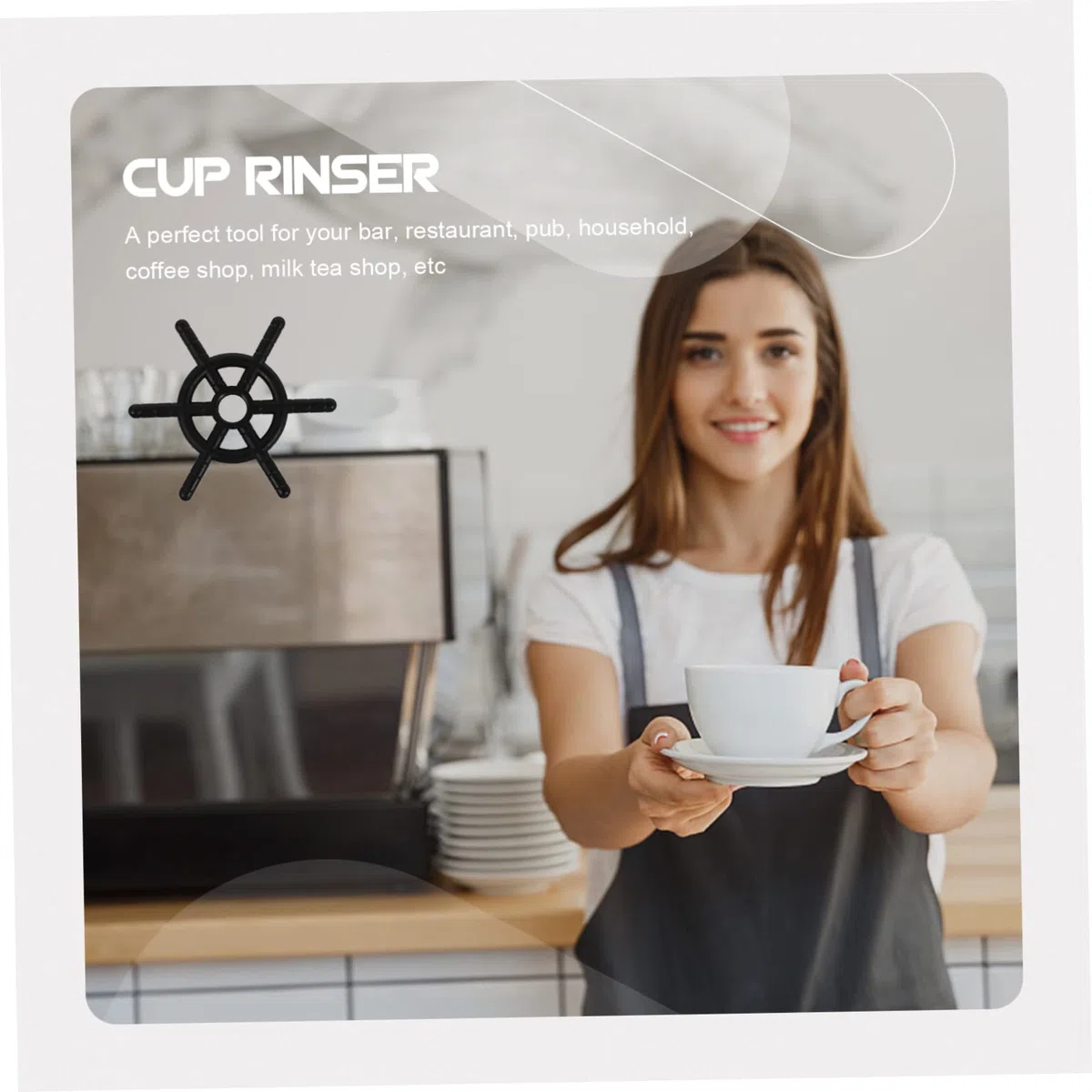 Tofficu 5 Piezas Accesorio Vasos Cabezal Forma Compatible con Lavavajillas Bares Restaurantes y Cafeterías
